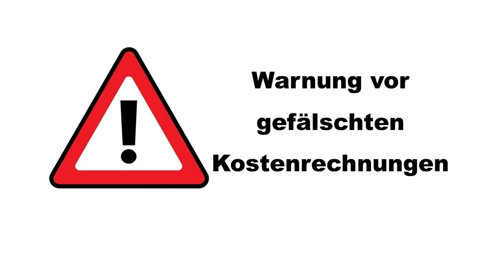 Dreieck Warnzeichen mit Text